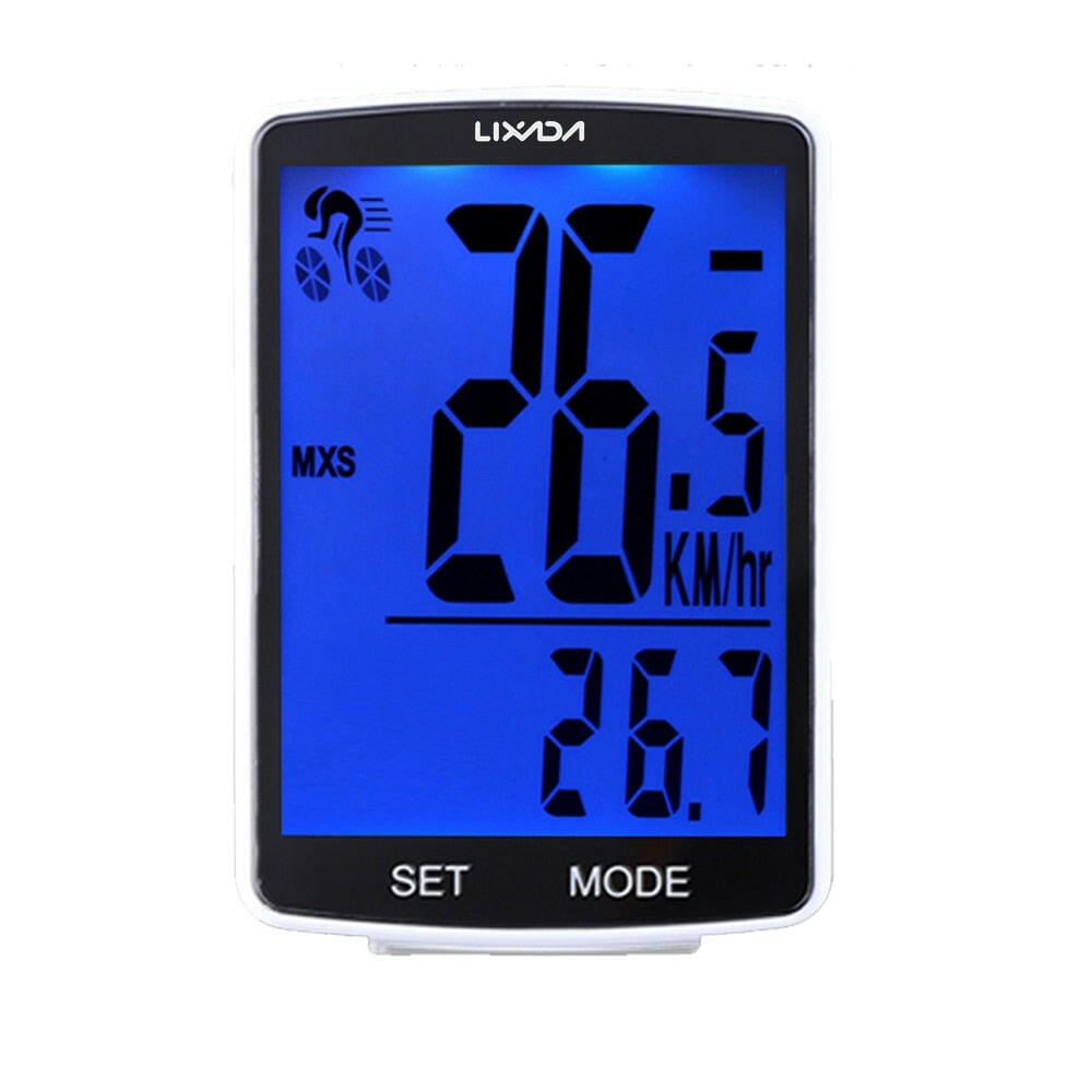 LIXADA Wireless MTB Bike Computer Mountain Bike Speedometer IPX6 Waterproof Temperature Measuring Stopwatch Cycling Accessories-WAYBIKER