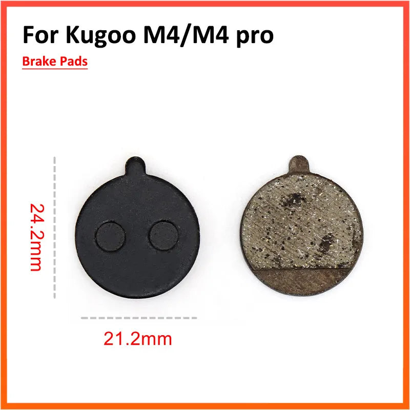 Brake Pads Replacement Parts for KUGOO M4 PRO electric Scooter Folding KickScooter  Caliper Brake Disc Braking Parts 1 Pair-WAYBIKER