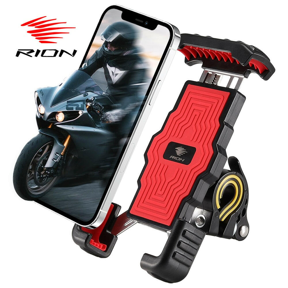RION Phone Holder for Bicycle MTB Bike Cell Support Moto Motorcycle Smartphone Mobile Handlebar Stand Scooter Kickstand 6.5 Inch