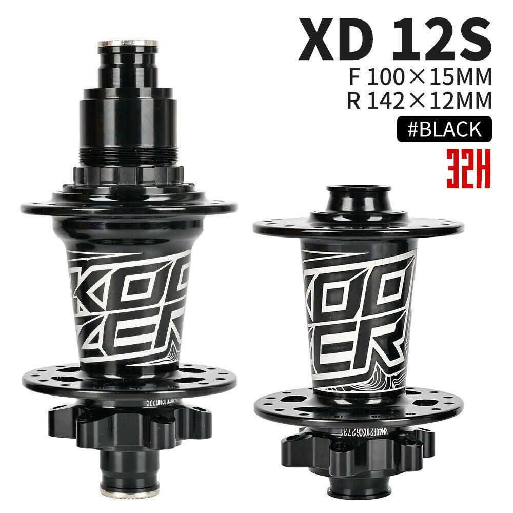 Koozer bicycle Hub 28 32 36Holes XM490 XX1 XD Cassette Body Hubs Sealed 4 Bearing Mountain Bike Rear Hub 10*135mm QR 12*142mm-WAYBIKER