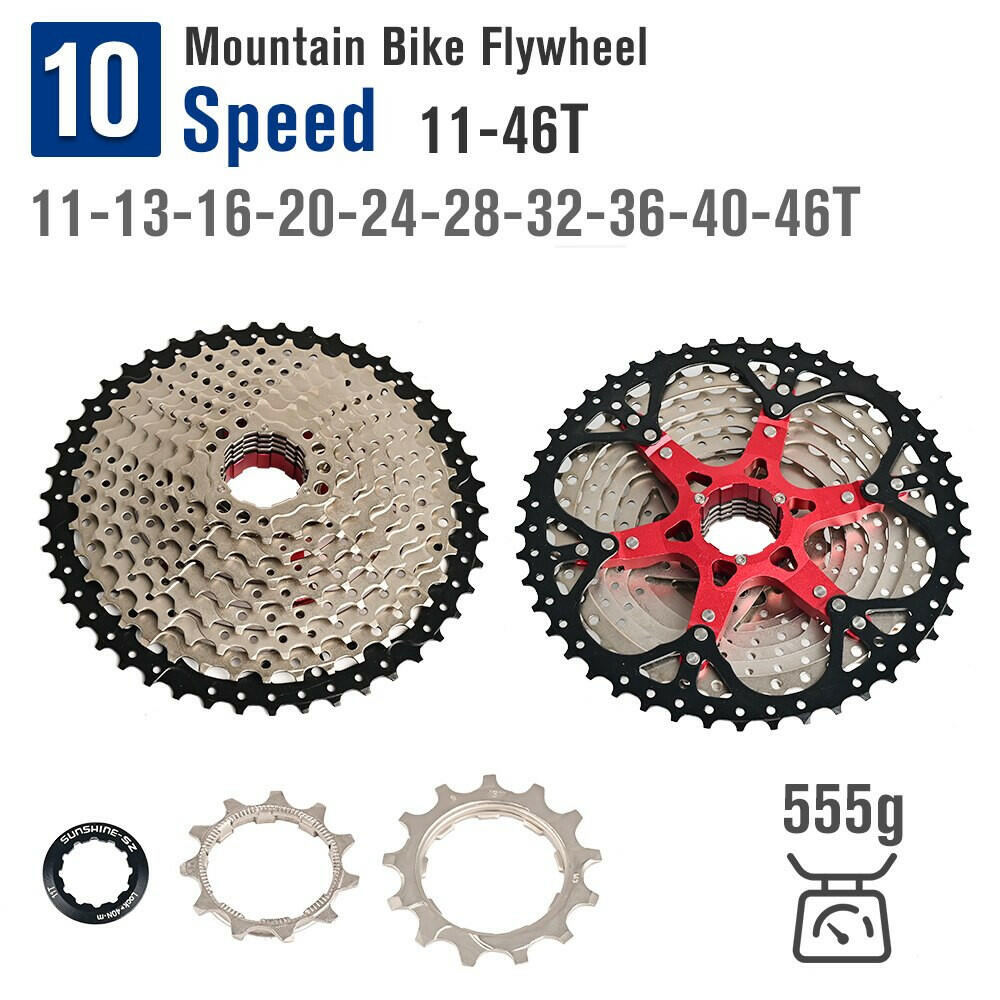 Bicycle Flywheel Sunshine MTB Bike Cassette Freewheel 8 9 10 11 12 Speed 11-32T/36T/40T/42T/50T K7 Sprocket For HG freehub-WAYBIKER