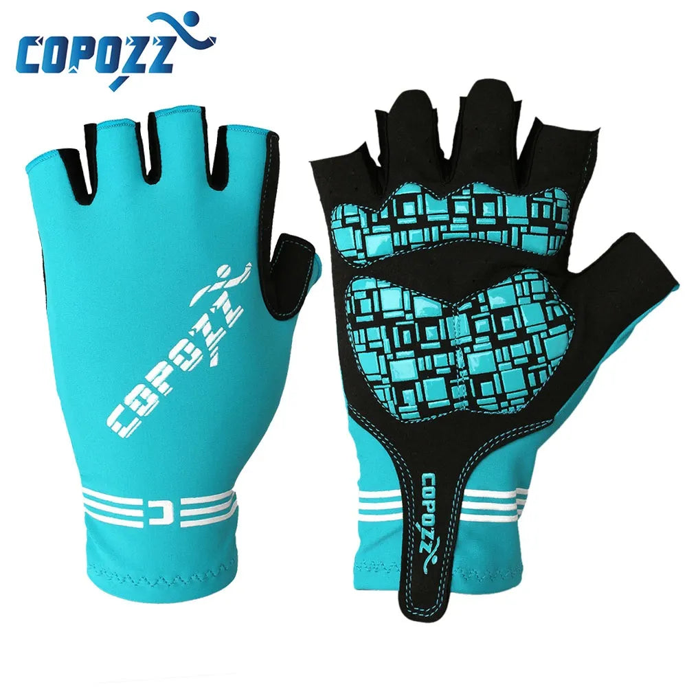 COPOZZ Half Finger GEL Cycling Gloves Mountain Mtb Anti Slip Bicycle Bike Gloves for riding Guantes Ciclismo Men Women Sport-WAYBIKER