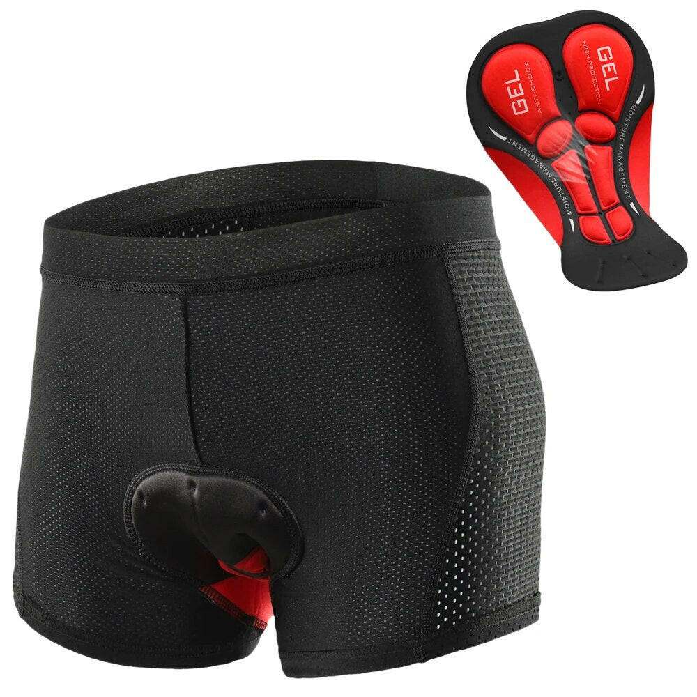 Lixada Cycling Shorts Men's Underpants Mountain Bike Shorts 3D Shockproof Bicycle Padded Underwear Downhill Shorts-WAYBIKER