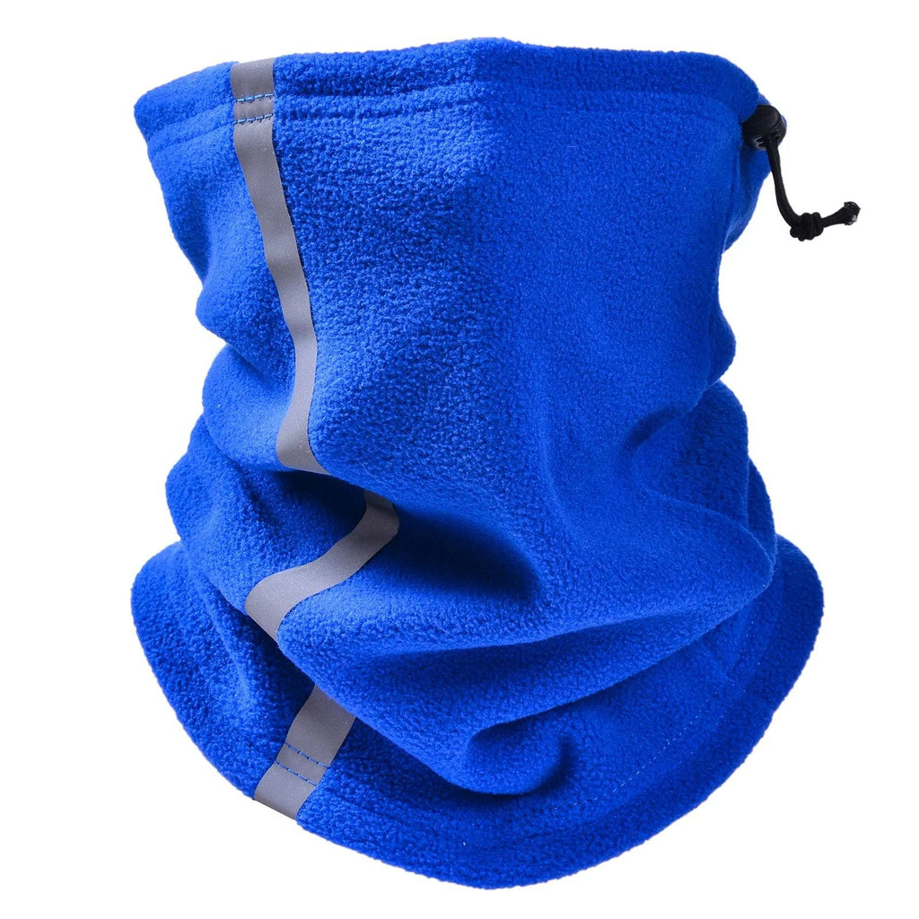 Women Men Outdoor Sport Scarf Adjustable Fleece Neck Gaiter Warmer Ski Mask Reflective Safety Face Cover Hat Winter Warm-WAYBIKER