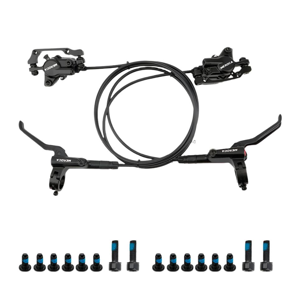 MEROCA Bicycle Brake Hydraulic Disc Bicycle Oil Mountain Bike Brake Front Rear Bike Caliper Clamp Cycling Parts