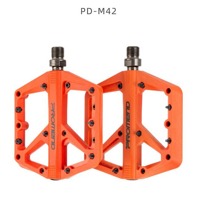 PROMEND Mountain Bicycle Pedal BMX Big Foot Nylon Fiber 16 pin Anti-Slip Ultralight Pedals Cycling 9/16F-WAYBIKER