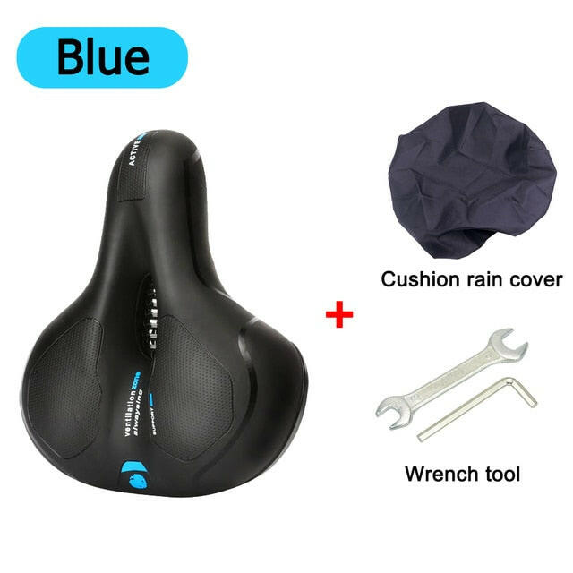 Bike Seat Thicken Bicycle Bike Saddle Shock Absorbing Comfortable Shockproof Cycling Seat Big Butt Bike Seat Safety Bike Saddle-WAYBIKER