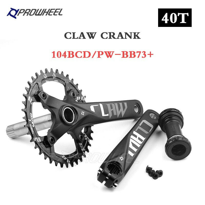 PROWHEEL 104BCD 175mm 170mm Cranks 30/32/34/36/38/40/42/44/46/48/50/52T Sprocket Bottom Bracket Mountain Bicycle Crankset-WAYBIKER