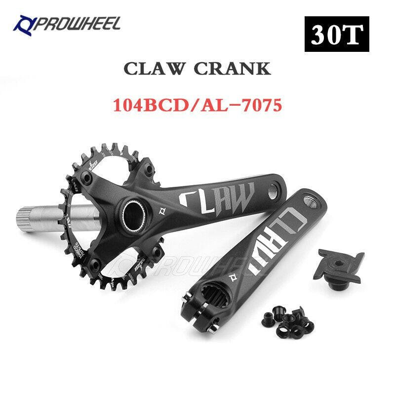 PROWHEEL 104BCD 175mm 170mm Cranks 30/32/34/36/38/40/42/44/46/48/50/52T Sprocket Bottom Bracket Mountain Bicycle Crankset-WAYBIKER