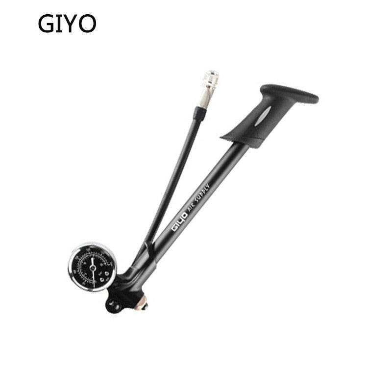 GIYO GS-02D High-pressure Air Shock Pump For Fork Rear Suspension Cycling Mini Hose Air Inflator Schrader Bike Bicycle Fork-WAYBIKER