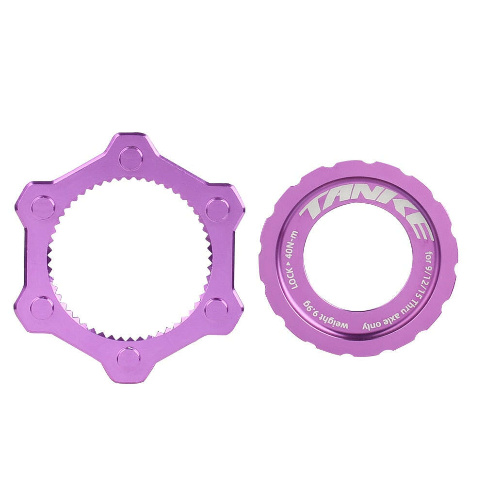 TANKE Bike hub Center lock To 6 Hole Adapter Mountain  bicycle Hubs middle lock Conversion seat 6 Bolt rotor Disc Brake cycling-WAYBIKER