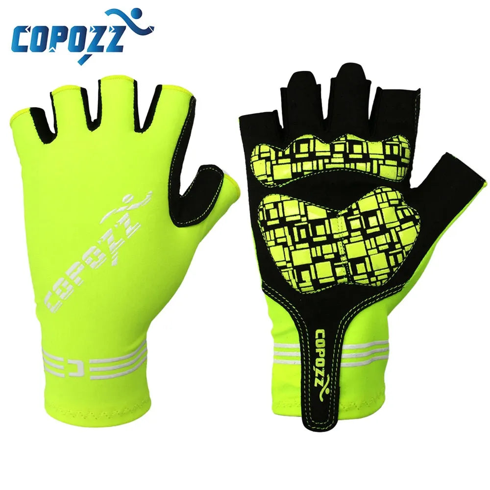 COPOZZ Half Finger GEL Cycling Gloves Mountain Mtb Anti Slip Bicycle Bike Gloves for riding Guantes Ciclismo Men Women Sport-WAYBIKER