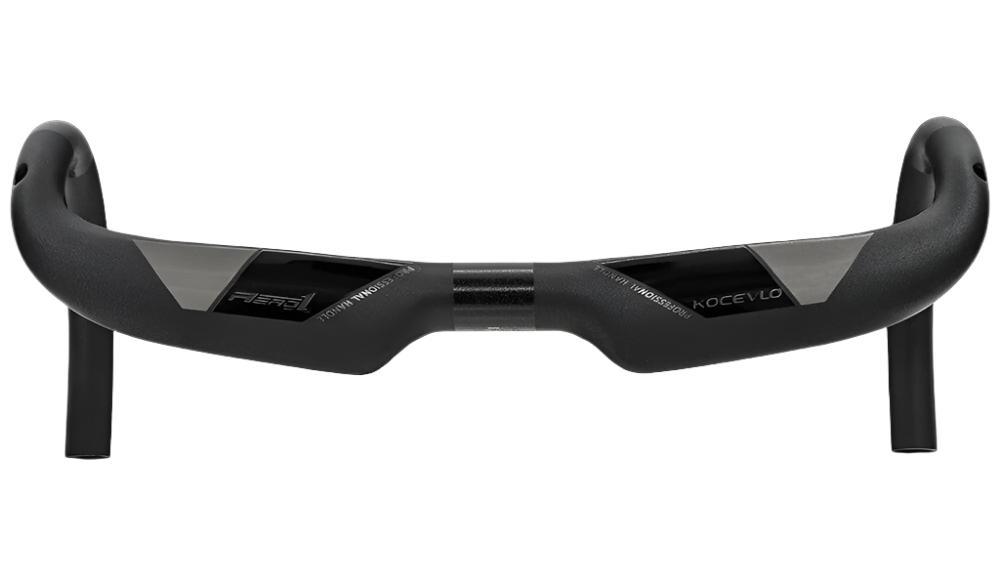 KOCEVLO carbon fiber bicycle handlebar Reduce resistance bent bar strengthen bike parts 380/400/420/440mm inner routing-WAYBIKER
