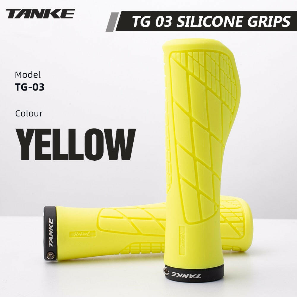 TANKE Bike Silicone handle cover 1Pair MTB Mountain road Bicycle Handlebar Grip Cover Anti-slip Strong Support Single locking ha-WAYBIKER