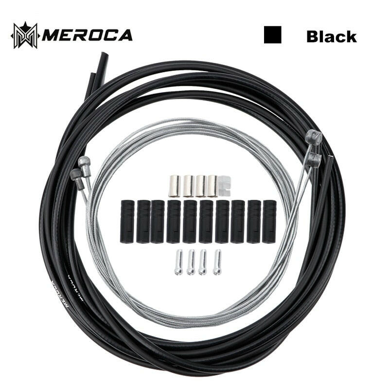 MEROCA Mountain Bike Brake / Speed Shift Cable Kit 2m 2.5m Road Bike BMX High Quality Brake Cable Speed Cable-WAYBIKER