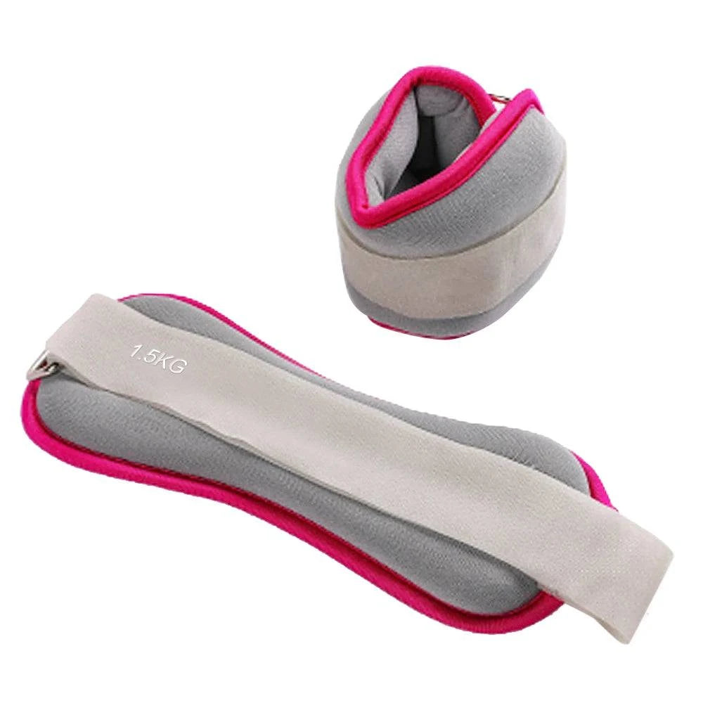 2PCS Wrist Ankle Weights Strap Neoprene Fitness Wrist Ankle Straps Weight Sandbag for Running Exercise 0.25/ 0.3/ 0.5/1/1.5kg-WAYBIKER