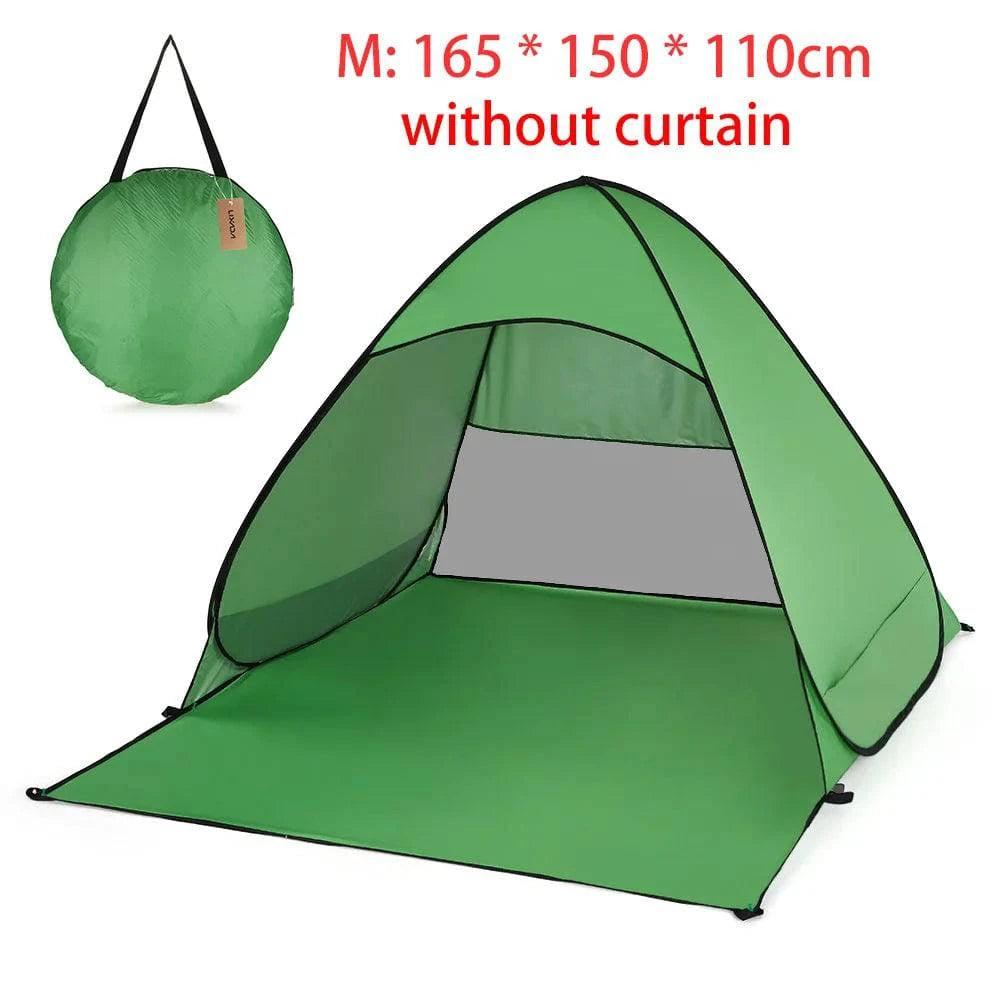 Automatic Camping Tent Ship From RU Beach Tent 2 Persons Tent Instant Pop Up Open Anti UV Awning Tents Outdoor Sunshelter-WAYBIKER