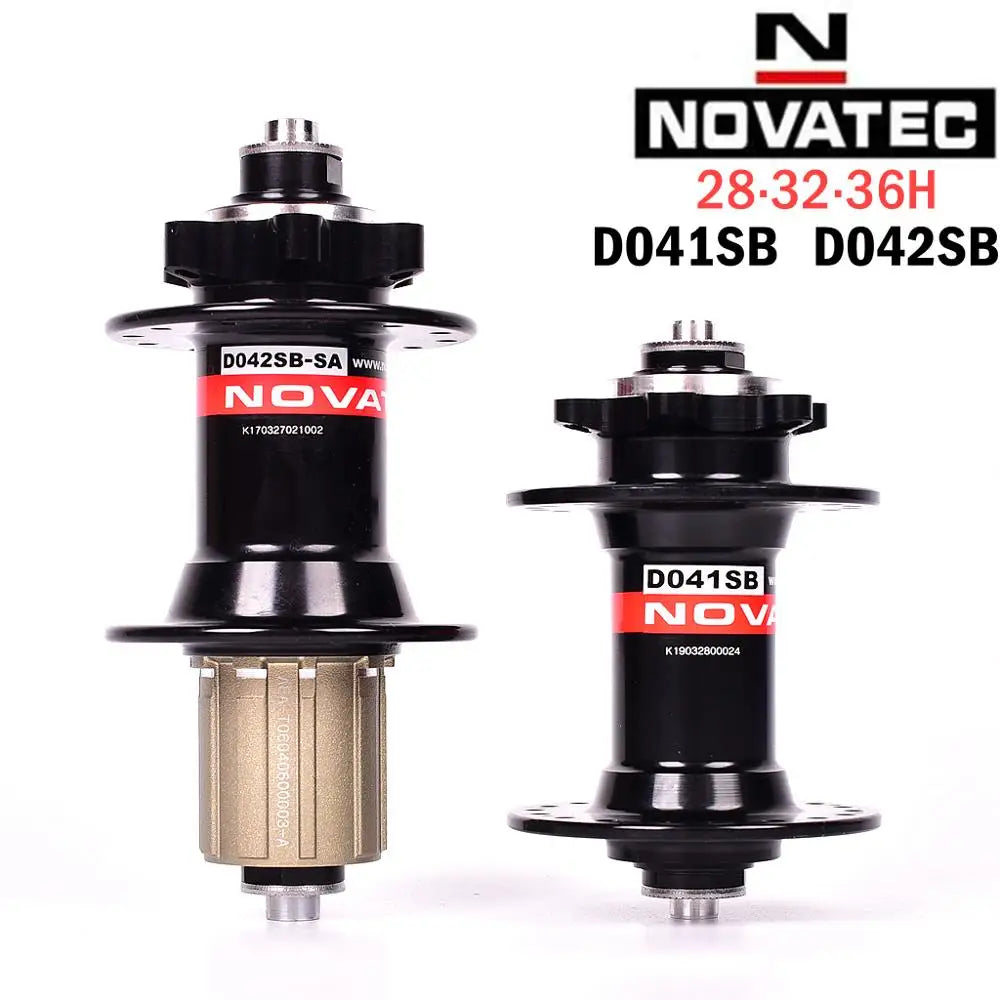 Novatec Hub 28H 32H 36H MTB hub D041SB D042SB Disc Card Brake Mountain Bike hubs Bicycle Hubs 4 Bearing HG 8 -11 Speed Red Black