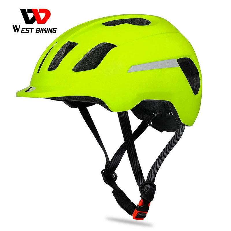 WEST BIKING Ultralight Bicycle Helmet Adjustable Electric Bike Safety Cap MTB Mountain Road Motorcycle Men Women Cycling Helmet-WAYBIKER