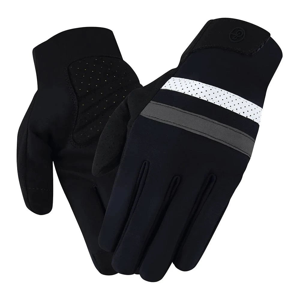 Ykywbike Winter Cycling Gloves Bicycle Gloves Windproof Waterproof Thermal Warm Fleece Mtb Gloves Long Distance Cycling Gloves-WAYBIKER