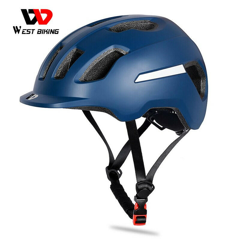 WEST BIKING Ultralight Bicycle Helmet Adjustable Electric Bike Safety Cap MTB Mountain Road Motorcycle Men Women Cycling Helmet-WAYBIKER