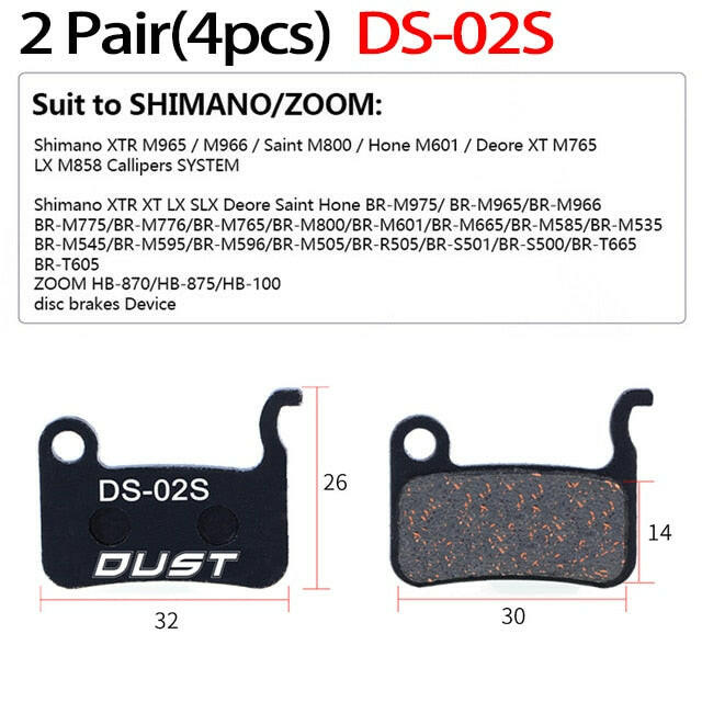 2 Pair (4pcs) MTB Bicycle Hydraulic Disc Ceramics Brake Pads For b01s SRAM AVID HAYES  Magura ZOOM Cycling Bike Part-WAYBIKER