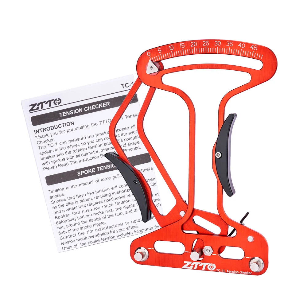 ZTTO Bicycle Tension Meter Electronic Precision Spokes Checker Bike Wheel Builders Tool Tensioner Reliable Accurate Stable TC-02