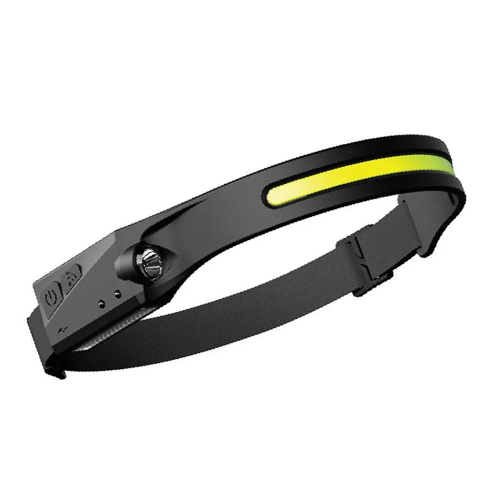 USB Sensing Headlamp Outdoor Cycling Light USB Charged Night Running Light LED Strong Light Headed Lamp-WAYBIKER