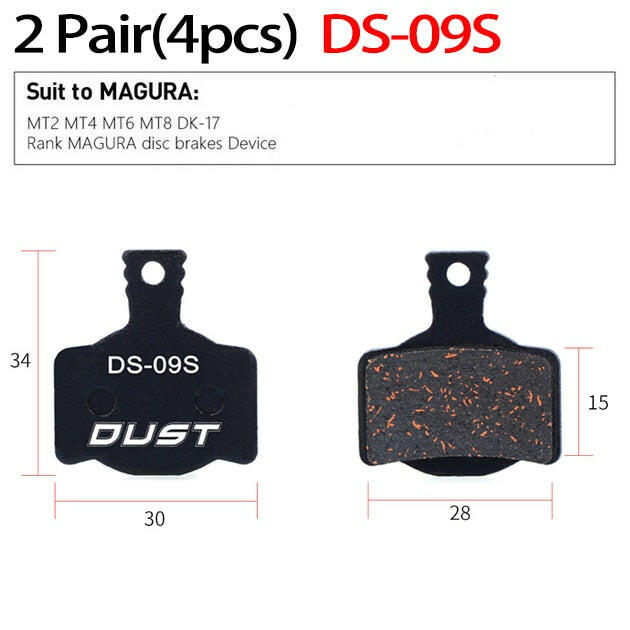 2 Pair (4pcs) MTB Bicycle Hydraulic Disc Ceramics Brake Pads For b01s SRAM AVID HAYES  Magura ZOOM Cycling Bike Part-WAYBIKER