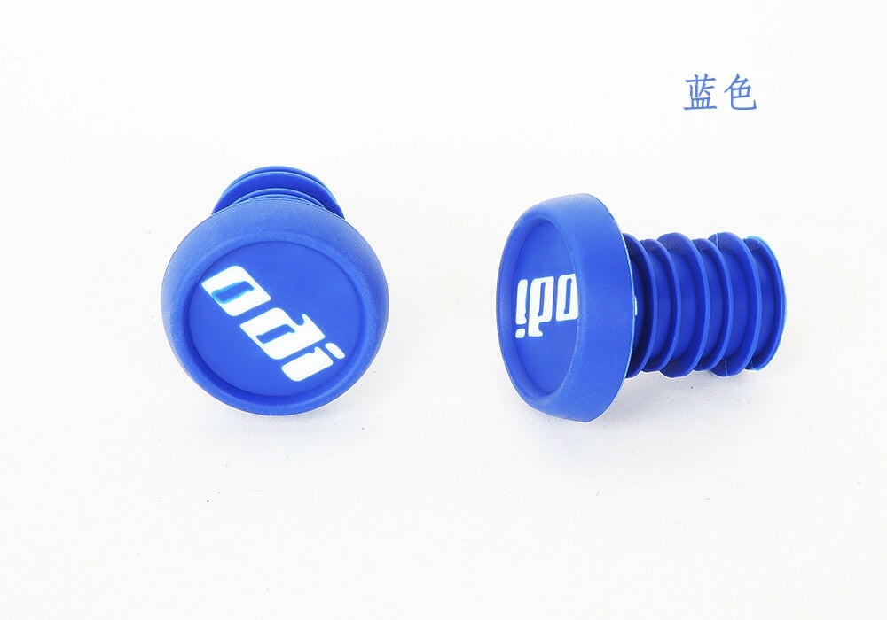 2 Pcs Odi Mountain Bicycle Parts Grip Anti-slip Firm Handlebar Caps Manopole Mtb Bike Bar Ends Plugs For Bmx Dh Fr Balance Car-WAYBIKER