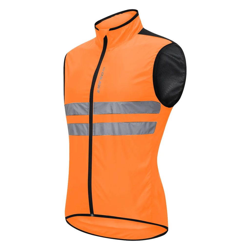 WOSAWE Men's Cycling Jacket High Visibility MultiFunction Jersey Road MTB Bike Bicycle Windbreaker Windproof Quick Dry Jacket-WAYBIKER