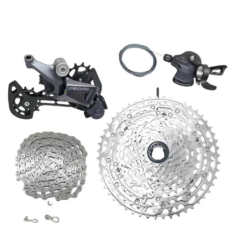 Shimano Deore M6100 1X12 Speed Derailleurs Groupset 12 Speed Shift Lever CN M6100 Chain Flywheel RD Cassette 12S 12V 51T-WAYBIKER