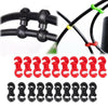 10Pcs/Set S Buckle Bike Brake Derailleur Shift Clips Buckle Cable Line Tube Rotatable MTB Brake Line Clip Ring Clasp-WAYBIKER