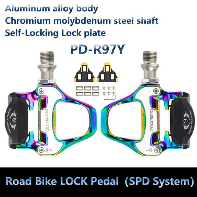 Road Bike self-locking pedals Palin bearing pedals Suitable for for SHIMANO SPD lock plate bicycle pedal for LOOK KEO lock plate-WAYBIKER