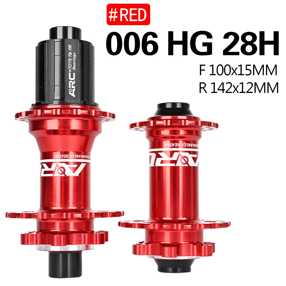 ARC MT006 Bicycle Hubs MTB Hub 32 28 36Holes Bike NBK Bearing Hub Aluminum Alloy Cube Mountain Bike Hub Bicycle Wheel Hub 8-12V