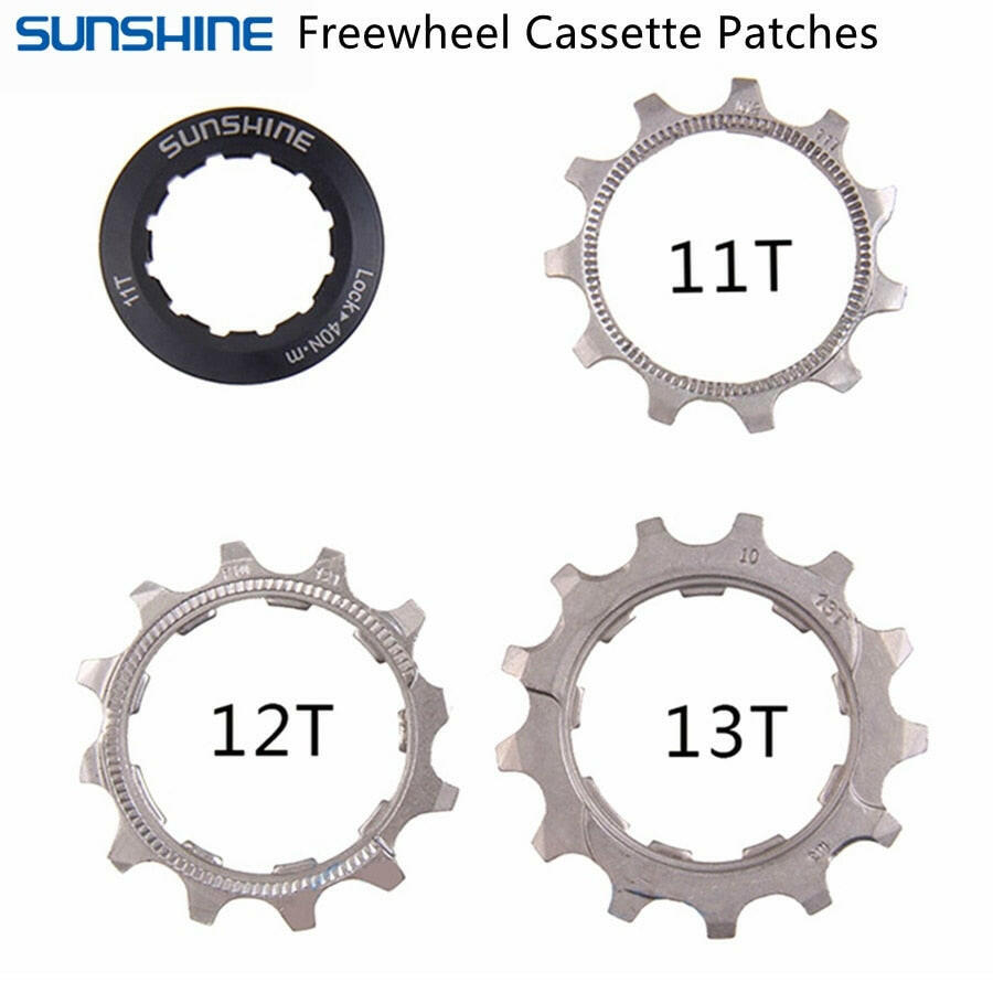 SUNSHINE Bicycle Flywheel Pinion Repair Parts 8/9/10/11/12speed Bike Cassette 11T 12T 13T Bicycle Flywheel Locking Cover General-WAYBIKER