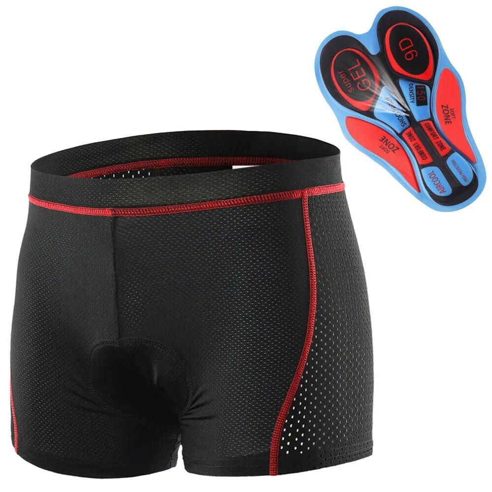 Lixada Cycling Shorts Men's Underpants Mountain Bike Shorts 3D Shockproof Bicycle Padded Underwear Downhill Shorts-WAYBIKER