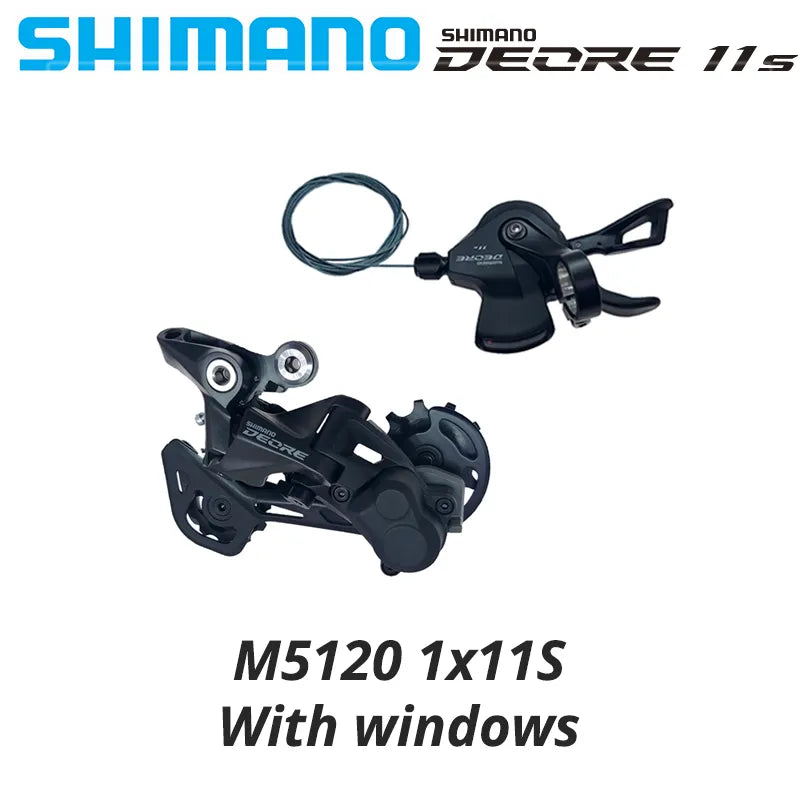 SHIMANO DEORE M5100 11Speed Derailleur SHADOW RD-M5100 SGS 1x11S SL-M5100-R RD-M5120 11 Speed Mountain Bike 11V MTB Bicycle Part-WAYBIKER