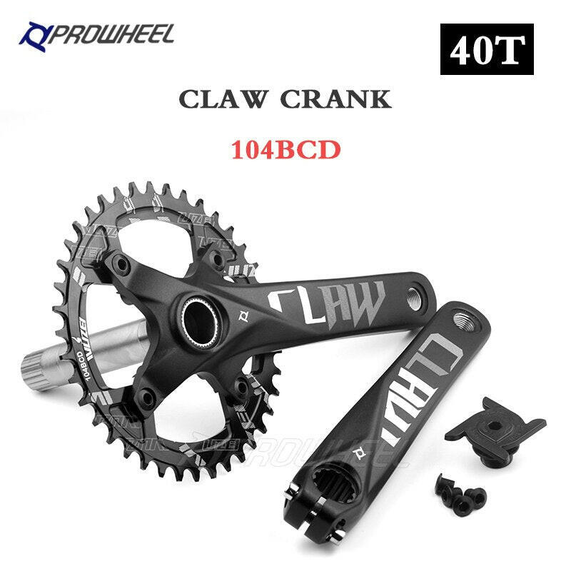 PROWHEEL 104BCD 175mm 170mm Cranks 30/32/34/36/38/40/42/44/46/48/50/52T Sprocket Bottom Bracket Mountain Bicycle Crankset-WAYBIKER