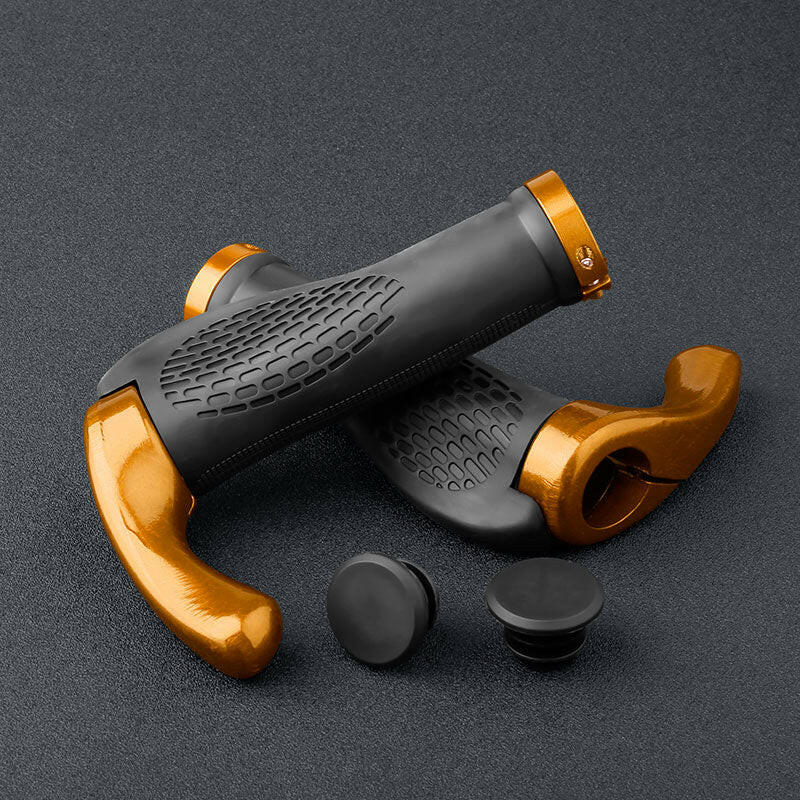 X-TIGER Bicycle Grip Handlebar End Cap Aluminium Alloy Lock Mountain Handle Bar Grips Anti-Skid Rubber Bicycle Skid-Proof Grips-WAYBIKER