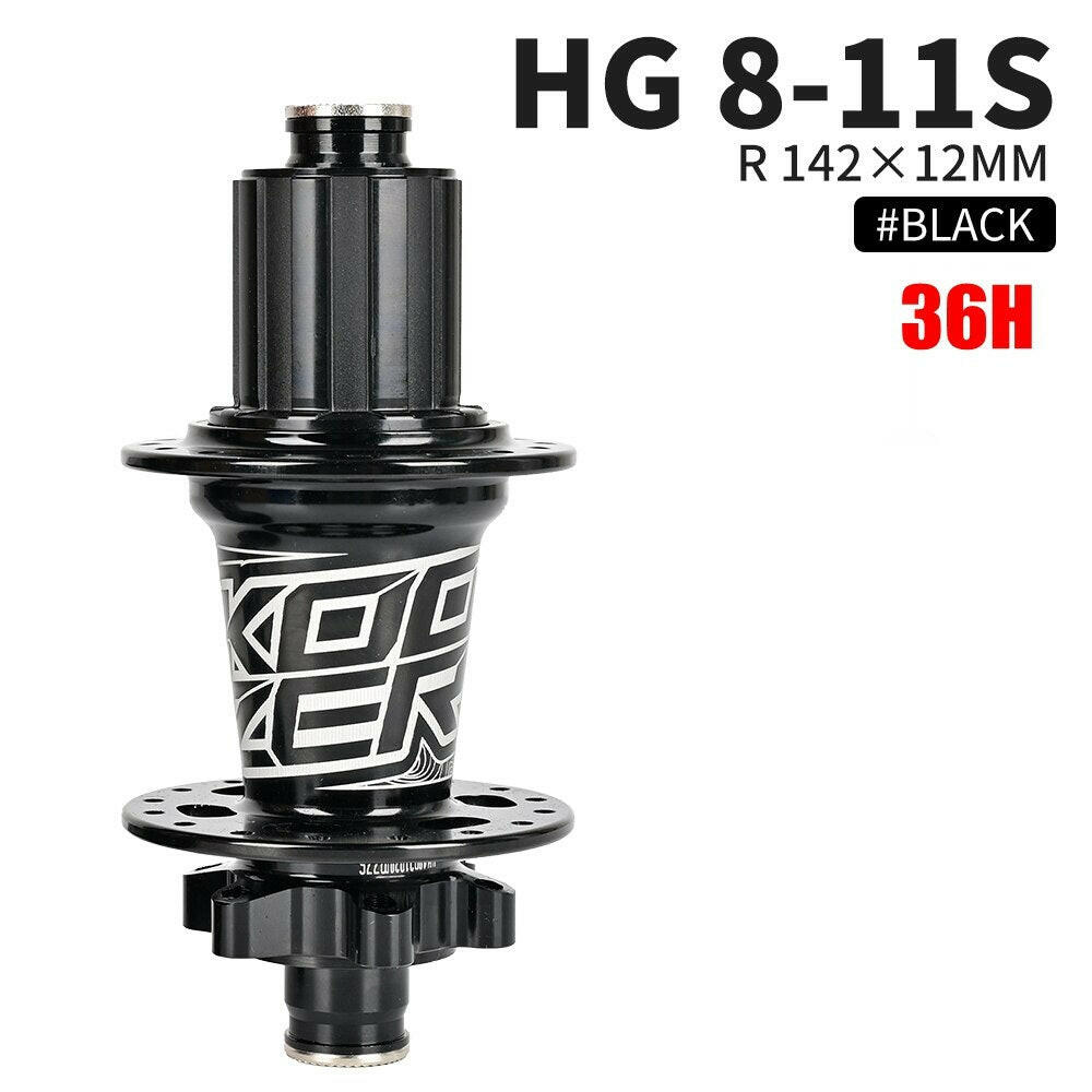 Bicycle Hub KOOZER XM490 Sealed Bearings Hub 6 Pawl 72T Noise Hub For HG 8 9 10 11 12 Speed For Sram NX SX 12S 28/32/36Hole-WAYBIKER