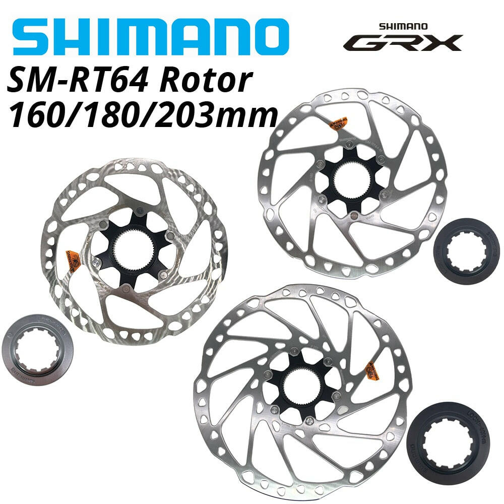 Shimano GRX SM-RT64 RT54 RT30 RT70 CENTER LOCK Disc Brake Rotor Technology MTB Mountain Bicycle RT 64 160MM 180MM 203MM