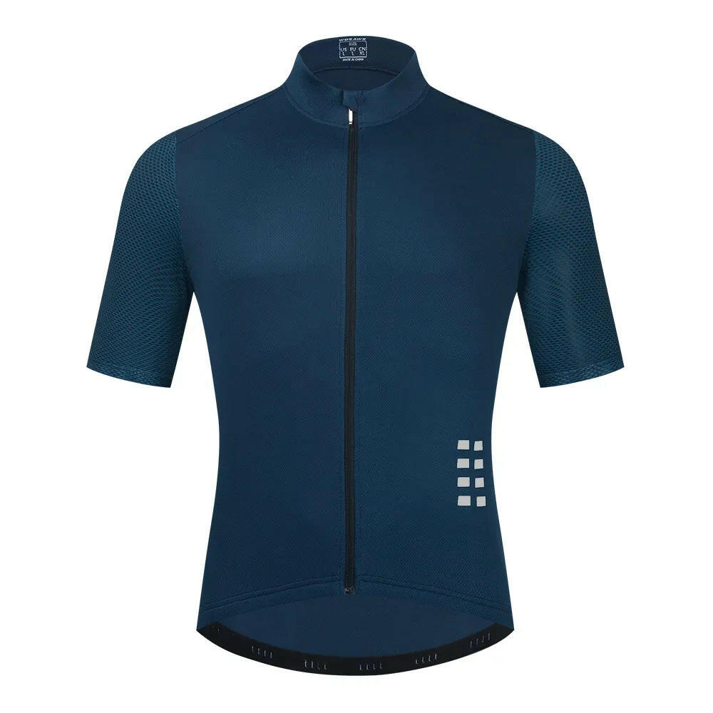 WOSAWE Men's Cycling Jersey Breathable MTB Jersey Bicycle Shirts Short Downhill Bike Wear Summer Mountain Bicycle Clothing Top-WAYBIKER