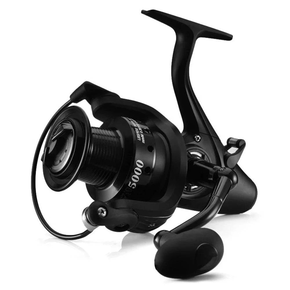 12+1 BB Spinning Reel with Front and Rear Double Drag Carp Fishing Reel Left Right Interchangeable for Saltwater Freshwater-WAYBIKER