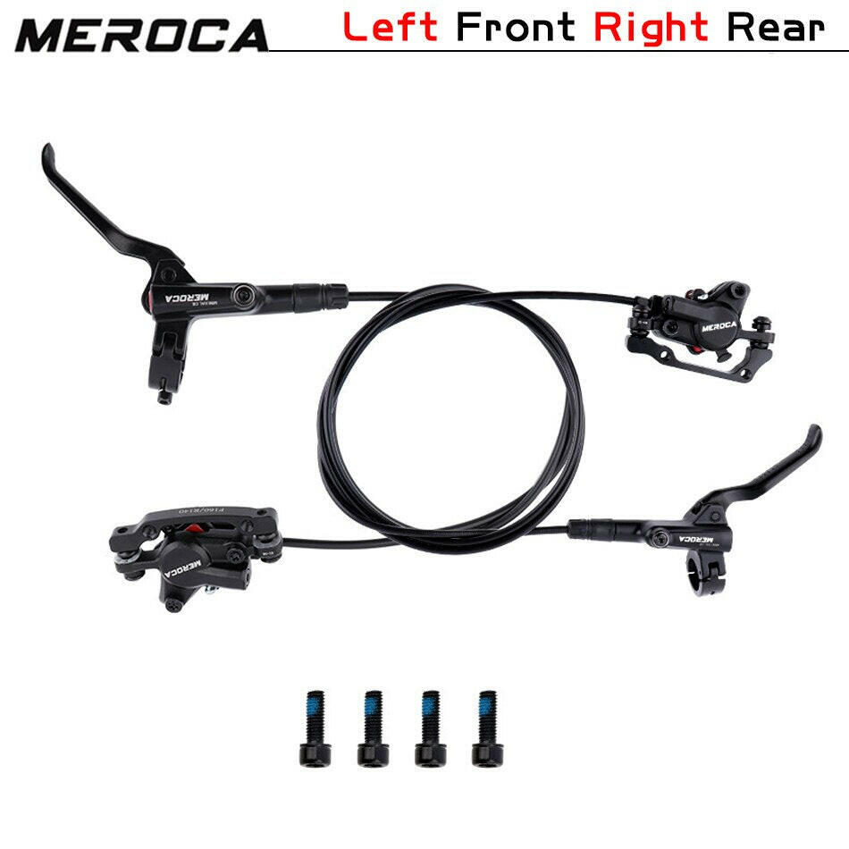 MEROCA Bicycle Brake Hydraulic Disc Bicycle Oil Mountain Bike Brake Front Rear Bike Caliper Clamp Cycling Parts-WAYBIKER