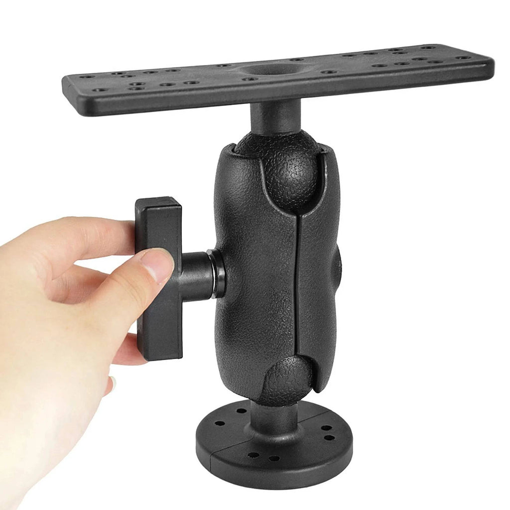 360° Swivel Fish Finder Mount Fish Finder Ball Mount Portable Kayak Fishfinders Holder Base Fish Finder Kayak Accessory 2021 New-WAYBIKER