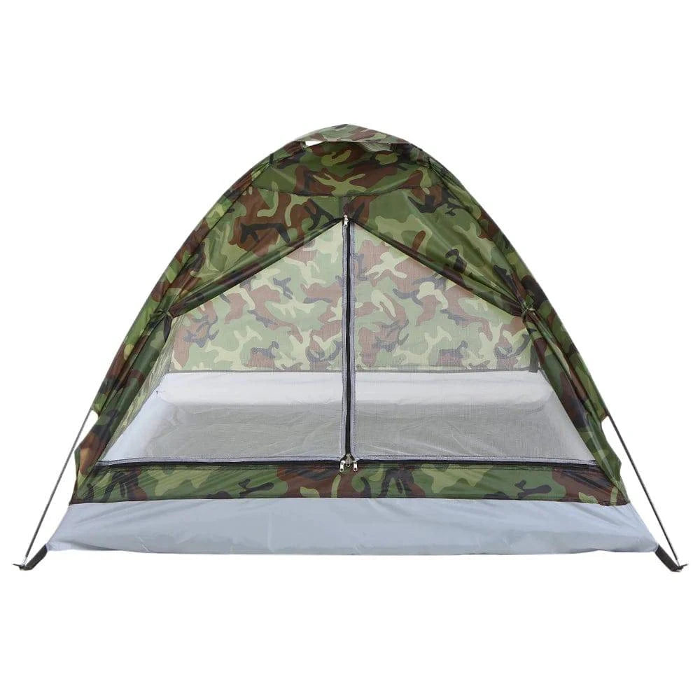 1/2 Person Camping Tent Beach Tent Single Layer Tent Portable Camouflage Polyester PU1000mm Camping Hiking Outdoor Tent-WAYBIKER
