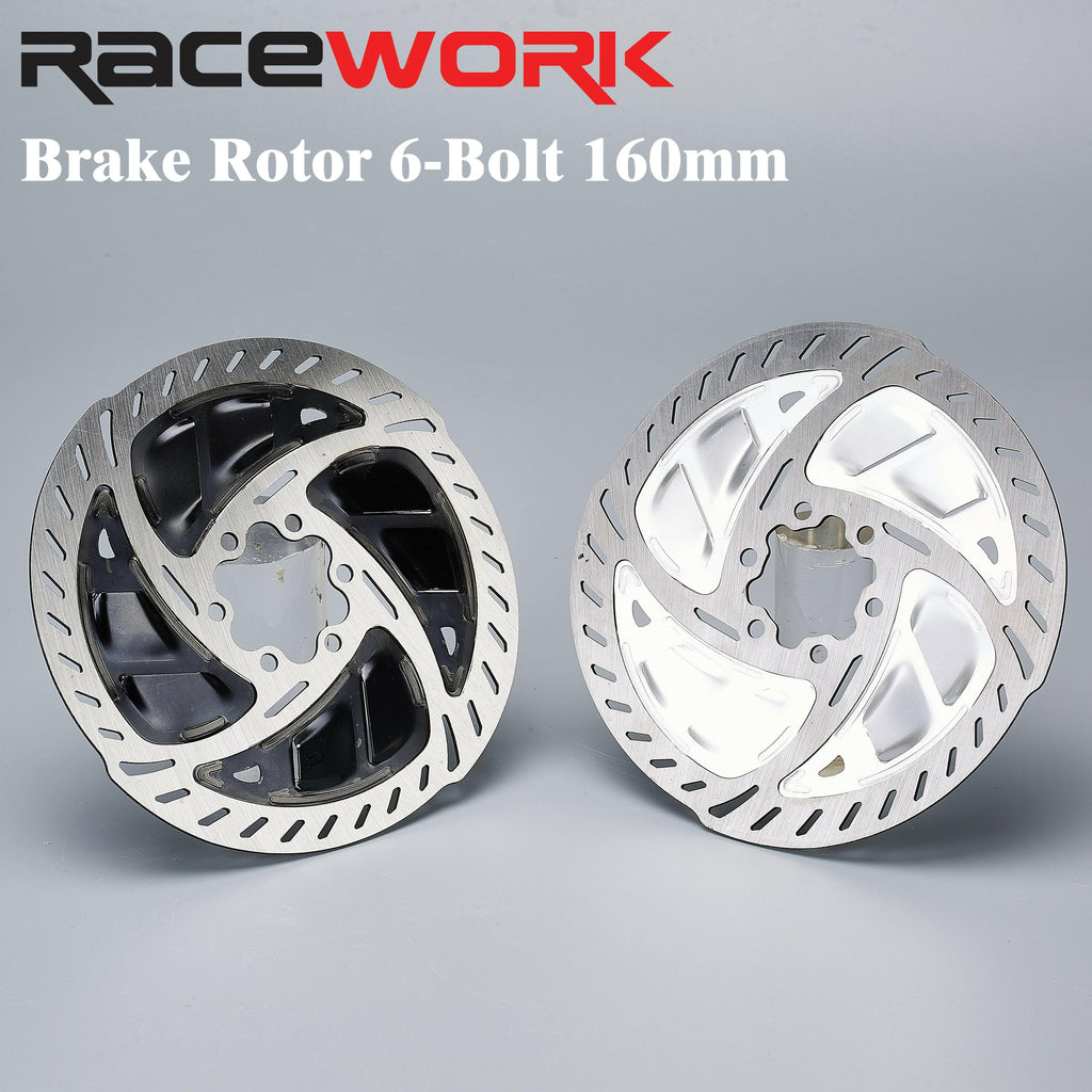 RACEWORK MTB Disc Brake Rotor High Quality Mountain Road Bicycle Disc Brake 140/160mm 6 Bolts Heat Dissipation Bike Rotor-WAYBIKER