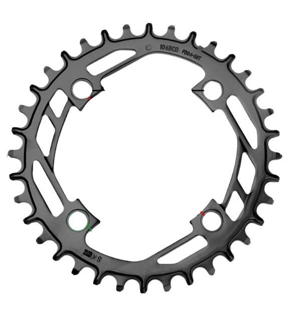 PROWHEEL 32T 34T 36T 38T 40T Mountain Bicycle Narrow Wide Chainring Chain Wheel 104BCD MTB Bike Sprocket Tooth Plate Crank Parts-WAYBIKER