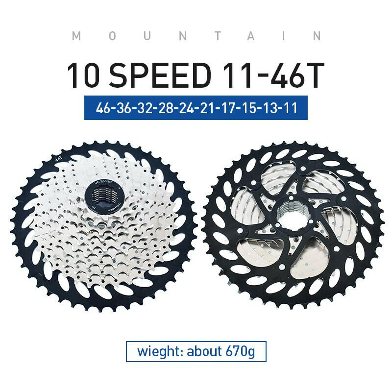 1pc VG SPORTS 9 10 11 Speed Mountain Bike Cassette Freewheel MTB Bike Cassette Sprocket 9v 10v 11v 32T/36T/42T/50T Bike parts-WAYBIKER